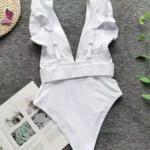 White Sands Belted One Piece Swimwear