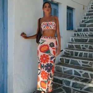 Marigold Bloom Three Piece Swimwear Set