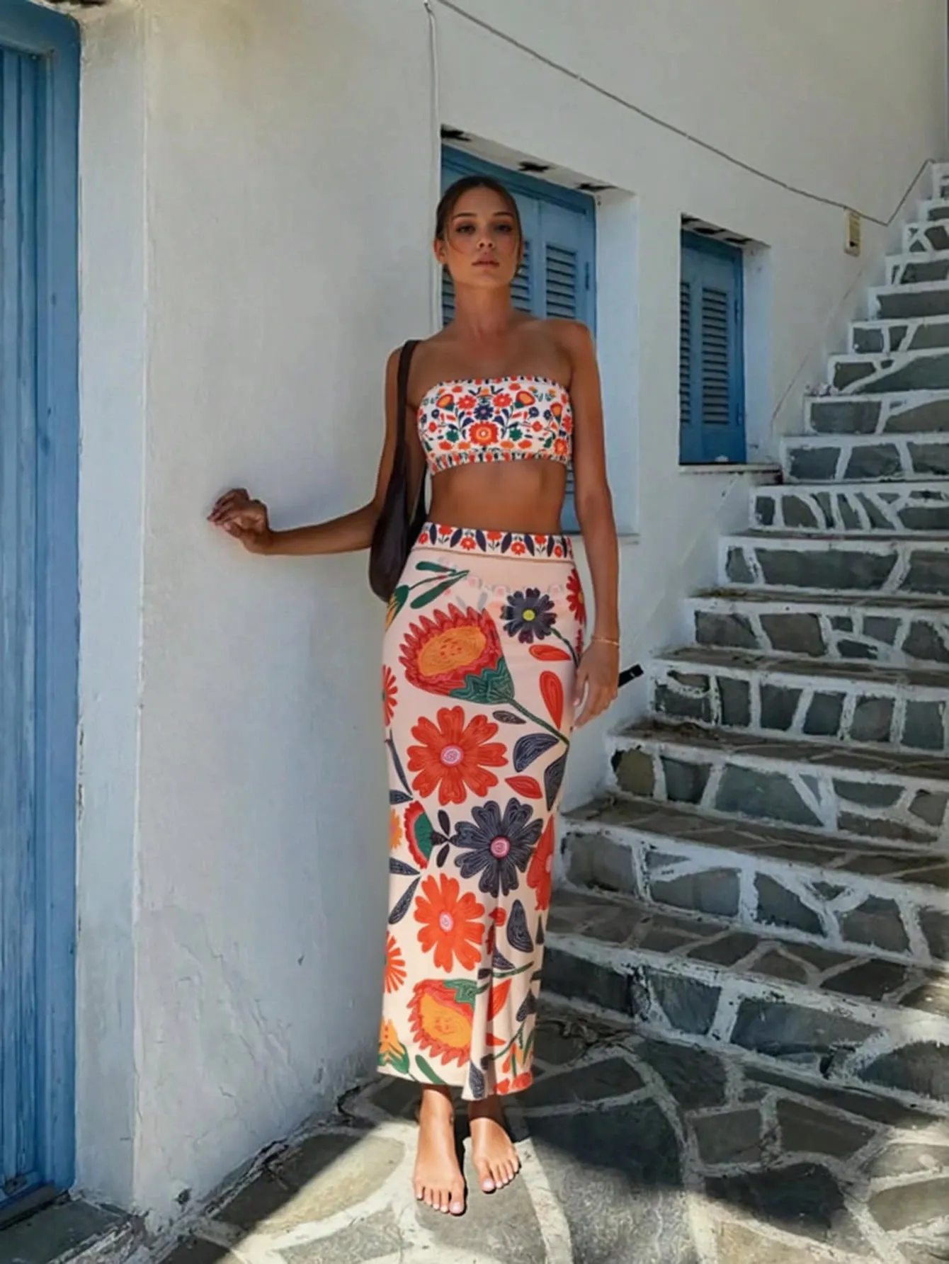 Marigold Bloom Three Piece Swimwear Set