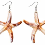 Silver & Gold Starfish Statement Earrings