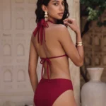 The Crimson Ring One Piece Swimwear Set