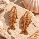 Golden Fish Earrings
