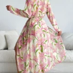 Pastel Floral Three Piece Swimwear Set