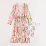 Pastel Floral Three Piece Swimwear Set