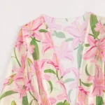 Pastel Floral Three Piece Swimwear Set