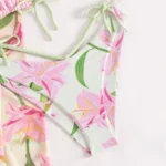 Pastel Floral Three Piece Swimwear Set