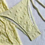 Pastel Yellow Three Piece Swimwear Set