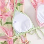 Pastel Floral Three Piece Swimwear Set