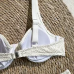 Off White Botanical Three Piece Swimwear Set