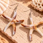 Silver & Gold Starfish Statement Earrings